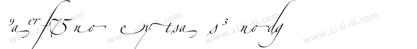 Zapfino Extra LT Fou字体转换